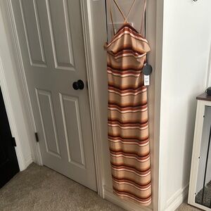 Striped Multicolor Maxi Dress
